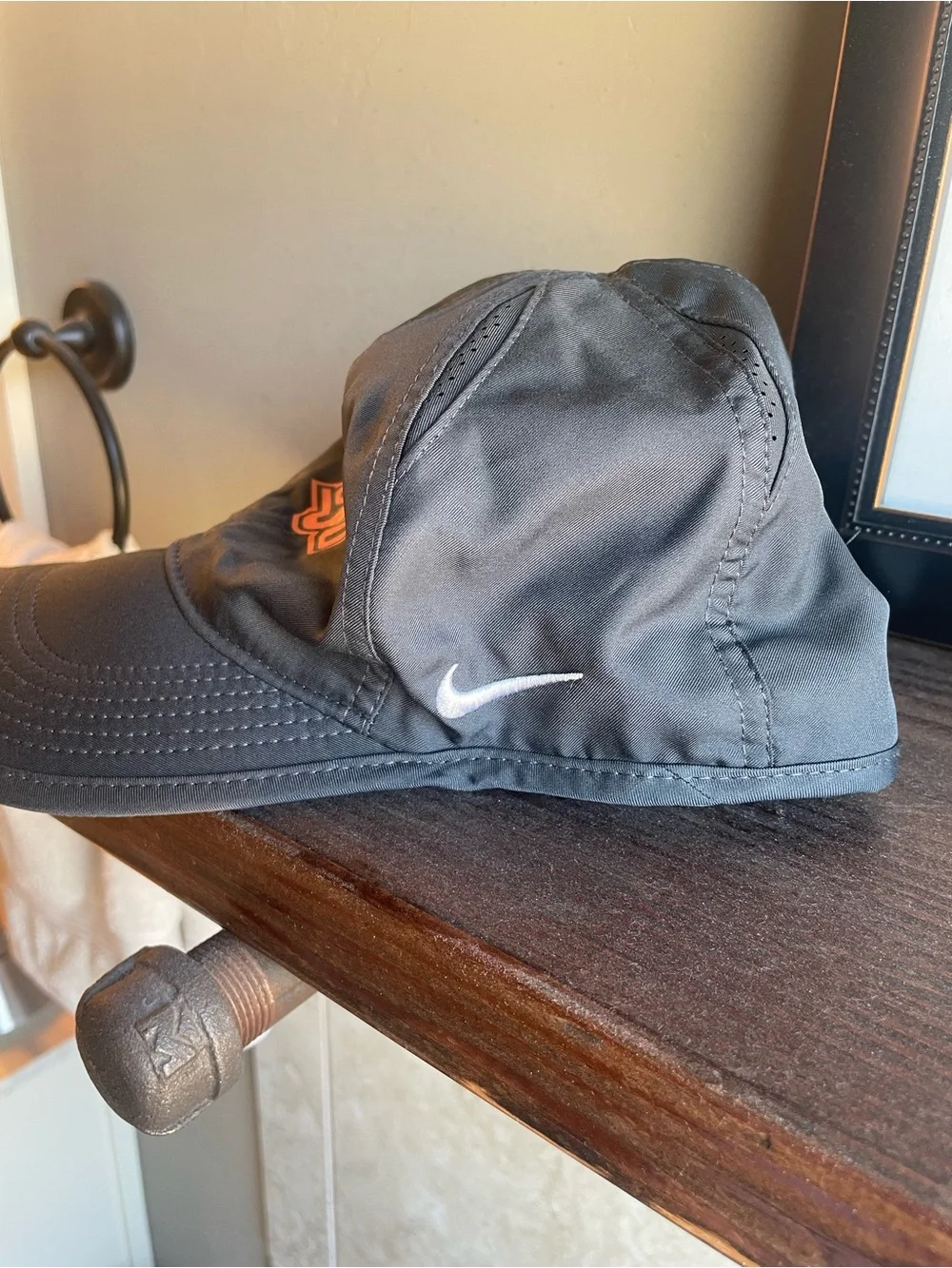 Nike Black Cap with Orange OSU Logo